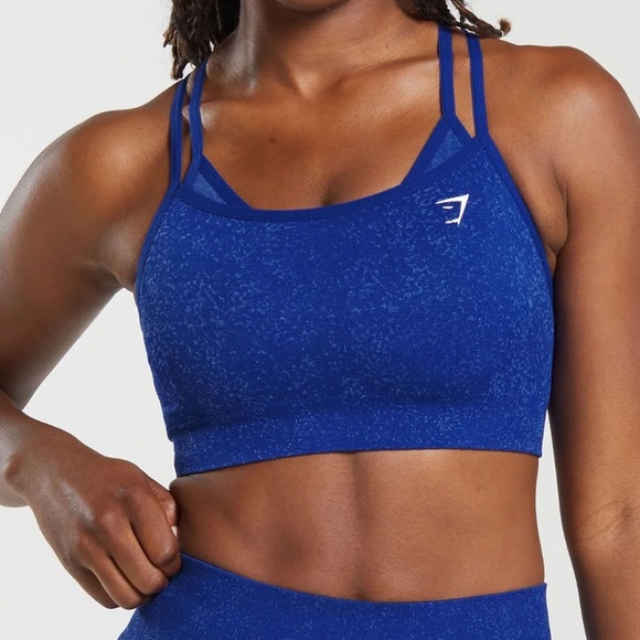 Gymshark Other - Gymshark woman’s ADAPT FLECK SEAMLESS SPORTS BRA
Cobalt Blue/Iris Blue xs